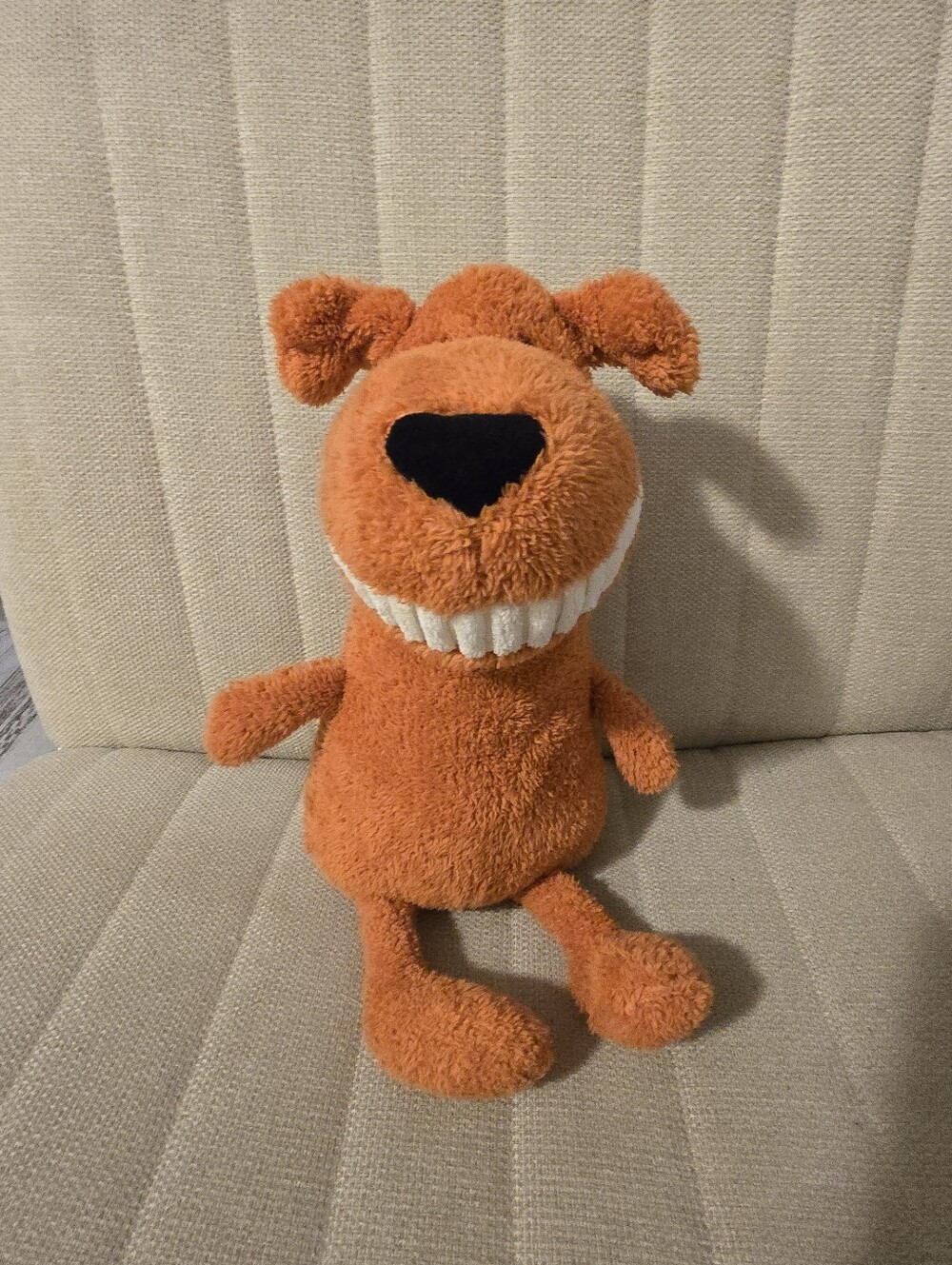Jellycat Toothy Mutt Dog Plush Stuffed Animal Orange Ginger Brown Soft Toy 14"